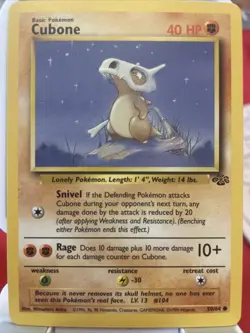 Pokemon Jungle Cubone 50/64 & Marowak 39/64 - Image 1