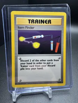 Pokemon Item Finder 74/102 Base Set Unlimited Rare LP - Image 1