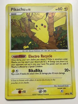 Pikachu - DP16 Diamond and Pearl Promos #DP16 (2007) Promo Holo MP Pokemon - Image 1