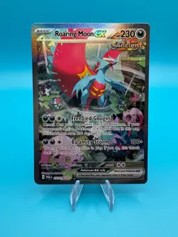 Pokemon TCG Roaring Moon EX 251/182 Paradox Rift Special Illustration Rare - Image 1