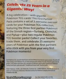 Pokemon TCG: First Partner Pack, Sinnoh Region - 25th Anniversary - New, Sealed! - Image 3