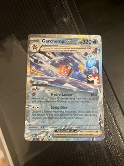 Pokemon Garchomp EX Tera Stamped Play! Prize Pack Series 5 038/182 NM Condition - Image 1