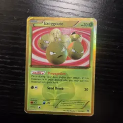 POKEMON TCG Exeggcute (102 Secret Rare) 102/101 Plasma Blast Holo HP - Image 1