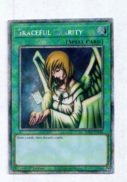 Yugioh Yu-Gi-Oh! Graceful Charity RA03-EN116 1st edition Platinum Secret Rare - Image 1
