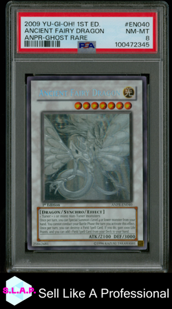 ANCIENT FAIRY DRAGON YU-GI-OH! 1ST ED. 2009 EN040 ANPR-GHOST RARE EN PSA 8 - Image 1