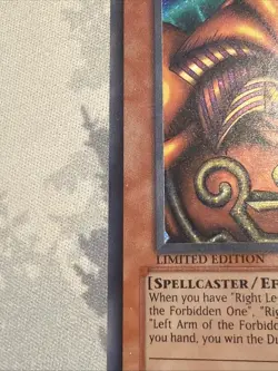 Exodia the Forbidden One MC1-EN001 Master Collection Volume 1 Limited Edition - Image 5