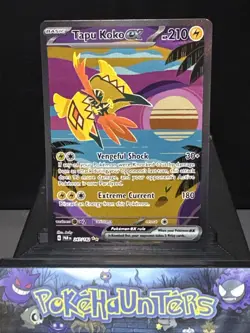 Pokemon Card Tapu Koko EX 247/182 Paradox Rift Special Illustration Rare NM - Image 1