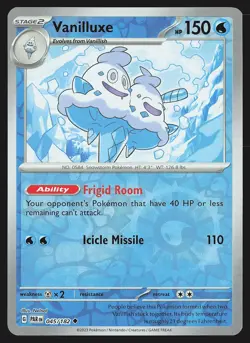 SV04: Paradox Rift Vanilluxe #045/182 Reverse Holo Pokemon Card - Image 1