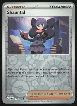 SV04: Paradox Rift Shauntal #174/182 Reverse Holo Pokemon Card - Image 1