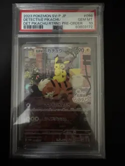 Pokemon Card PSA 10 Detective Pikachu 098/SV-P Japanese Promo Returns FA 2023 - Image 1