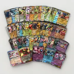 HUGE Lot of 50 EX English RARE Pokemon Cards - Mewtwo Espeon Mega - NM - Image 1