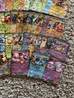 HUGE Lot of 50 EX English RARE Pokemon Cards - Mewtwo Espeon Mega - NM - Image 3