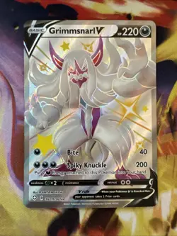 Pokemon TCG Grimmsnarl V Shining Fates SV116/SV122 Shiny Full Art Holo Card - Image 1