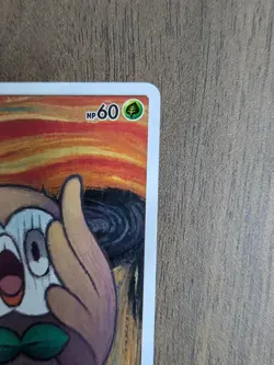 Rowlet 290/SM-P Munch The Scream Promo Japanese Pokemon Card Japan #N360 - Image 4