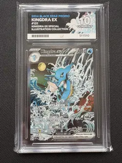 Ace Grading 10 Kingdra EX SVP 131 Black Star Promo shrouded fable Pokemon Card - Image 1