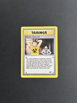 Pokemon Card Gym Challenge Blaine's Quiz #3 112/132 WOTC - Image 1