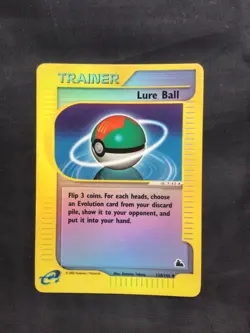 Pokemon Cards: Skyridge Reverse Holo: Lure Ball 128/144 - Image 1