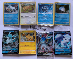 Pokemon 2023 Holiday Advent Calendar Stamped Cards x 8 Full Set Sealed TCG Promo - Image 1