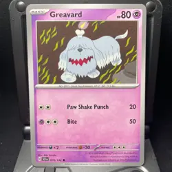 Greavard - 070/142 - Pokemon Stellar Crown 2024 - Common Card NM - Image 1