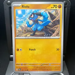 Riolu - 081/142 - Pokemon Stellar Crown 2024 - Common Card NM - Image 1
