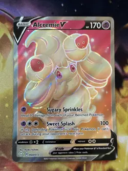 Alcremie V Full Art 064/072 Ultra Rare Shining Fates NM Pokemon TCG Card 🍰 - Image 1