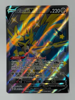 Pokemon Cards Zacian V SWSH292 SWSH Black Star Promo NM - Image 1