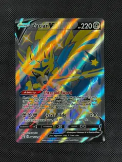 Pokemon Cards Zacian V SWSH292 SWSH Black Star Promo NM - Image 2
