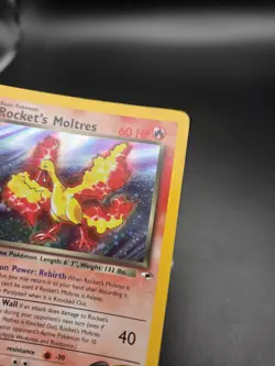 Pokemon TCG Rockets Moltres Holo Rare Card 12/132 Gym Heroes Set MP(P11) - Image 3