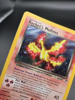 Pokemon TCG Rockets Moltres Holo Rare Card 12/132 Gym Heroes Set MP(P11) - Image 4