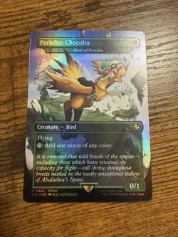 MTG Magic The Gathering Final Fantasy Paradise Chocobo Rare Foil Nice Card! - Image 1