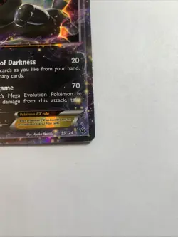 Umbreon EX 55/124 Fates Collide Ultra Rare Holo Pokemon Card LP - Image 3