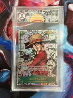 Monkey D Luffy OP13-118 Alt Art One Piece Card Manga Graad 10 - Image 1