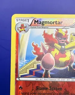 ⚡MAGMORTAR #21/124 Dragons Exalted Reverse Holo Rare 2012 Pokemon Card LP - Image 3