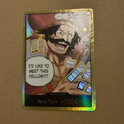 One Piece - Don!! Card, Gold Don!! Alt Art OP13 Carrying on His Will Gol.D.Roger - Image 4
