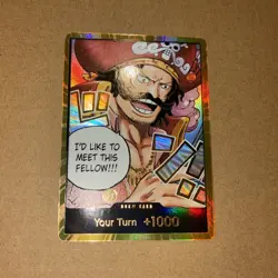 One Piece - Don!! Card, Gold Don!! Alt Art OP13 Carrying on His Will Gol.D.Roger - Image 5