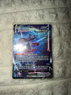 Pokemon TCG Inteleon VMAX Rapid Strike Card Gigantamax 266/264 - Image 1