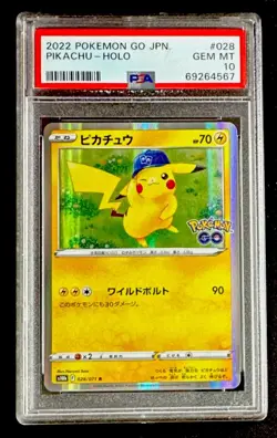 PSA 10 Pikachu 028/071 Pokemon GO Holo Japanese Pokemon Card GEM MINT - Image 1