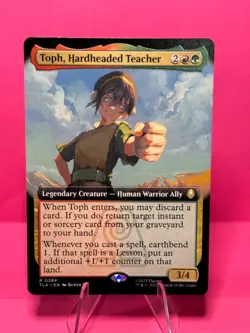 Toph, Hardheaded Teacher Extended Art FOIL Avatar The Last Airbender MTG NM - Image 1