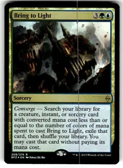 Bring to Light Battle for Zendikar Regular FOIL MTG NM - Image 1