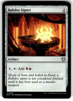 Rakdos Signet Commander: Outlaws of Thunder Junction Regular MTG - Image 1