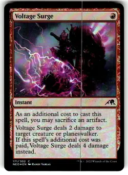 Voltage Surge Kamigawa: Neon Dynasty Regular FOIL MTG NM - Image 1
