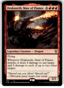 Drakuseth, Maw of Flames Commander Legends: Battle for Baldur's Gate Regular MTG - Image 1
