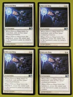 Oblivion Ring x4 M13 Magic 2013 4x Playset Magic the Gathering MTG - Image 1