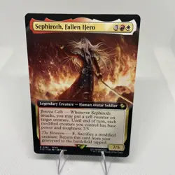 MTG: Sephiroth, Fallen Hero (Extended Art) [Final Fantasy] Near Mint - Image 1