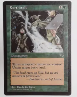 Mtg Earthcraft Tempest Regular 1997 MODERATELY PLAYED - Image 1