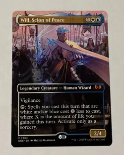 MTG Will, Scion of Peace (Borderless) Wilds of Eldraine NM - Image 1