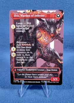 MTG TCG Final Fantasy Clive, Ifrit's Dominant Borderless 0385 Reg Mythic Dbl Sid - Image 2