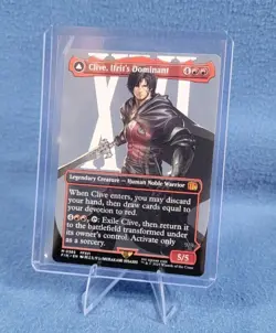 MTG TCG Final Fantasy Clive, Ifrit's Dominant Borderless 0385 Reg Mythic Dbl Sid - Image 3