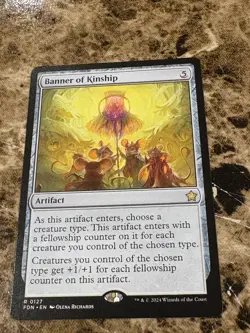 BANNER OF KINSHIP Magic MTG Foundations - Image 1