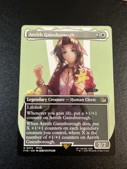 Borderless - Aerith Gainsborough MTG TCG Final Fantasy NM - Image 1